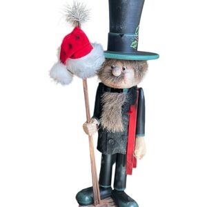 Festive Nutcracker with Black and Red Accents